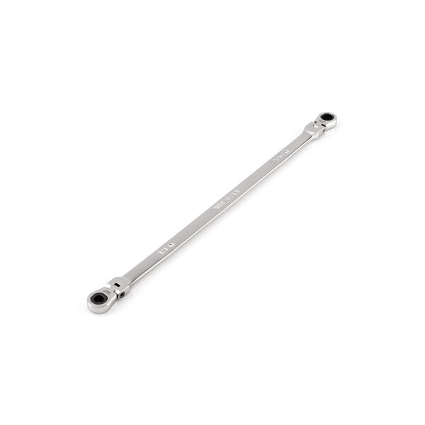 1/4 x 5/16 Inch Long Flex Head 12-Point Ratcheting Box End Wrench